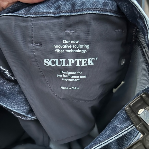 Athleta Women's Dark Blue Straight Leg Jeans - Picture 4 of 6